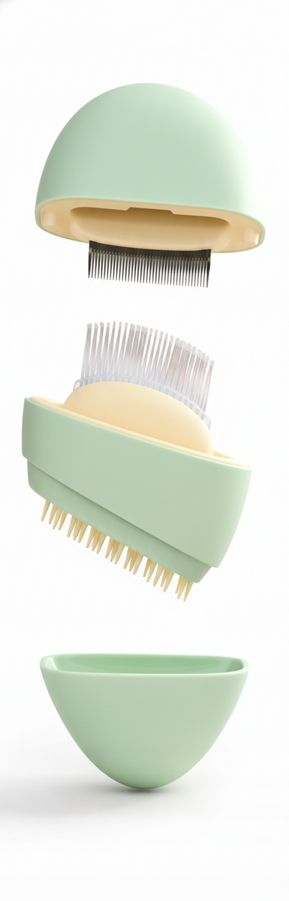 Pet Pebble Shell Comb