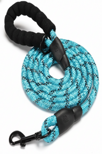 Reflective Heavy-Duty Rope Leash – Sky Blue